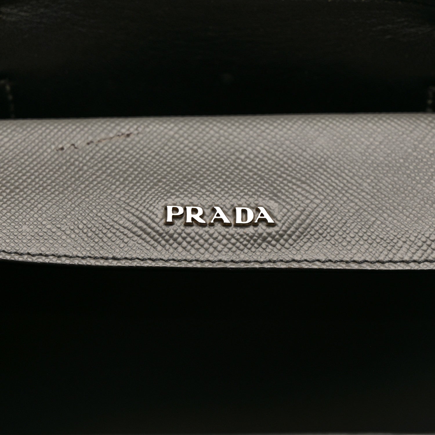 Prada Saffiano Cuir Medium Double Handle Tote Marmo 6 of 14