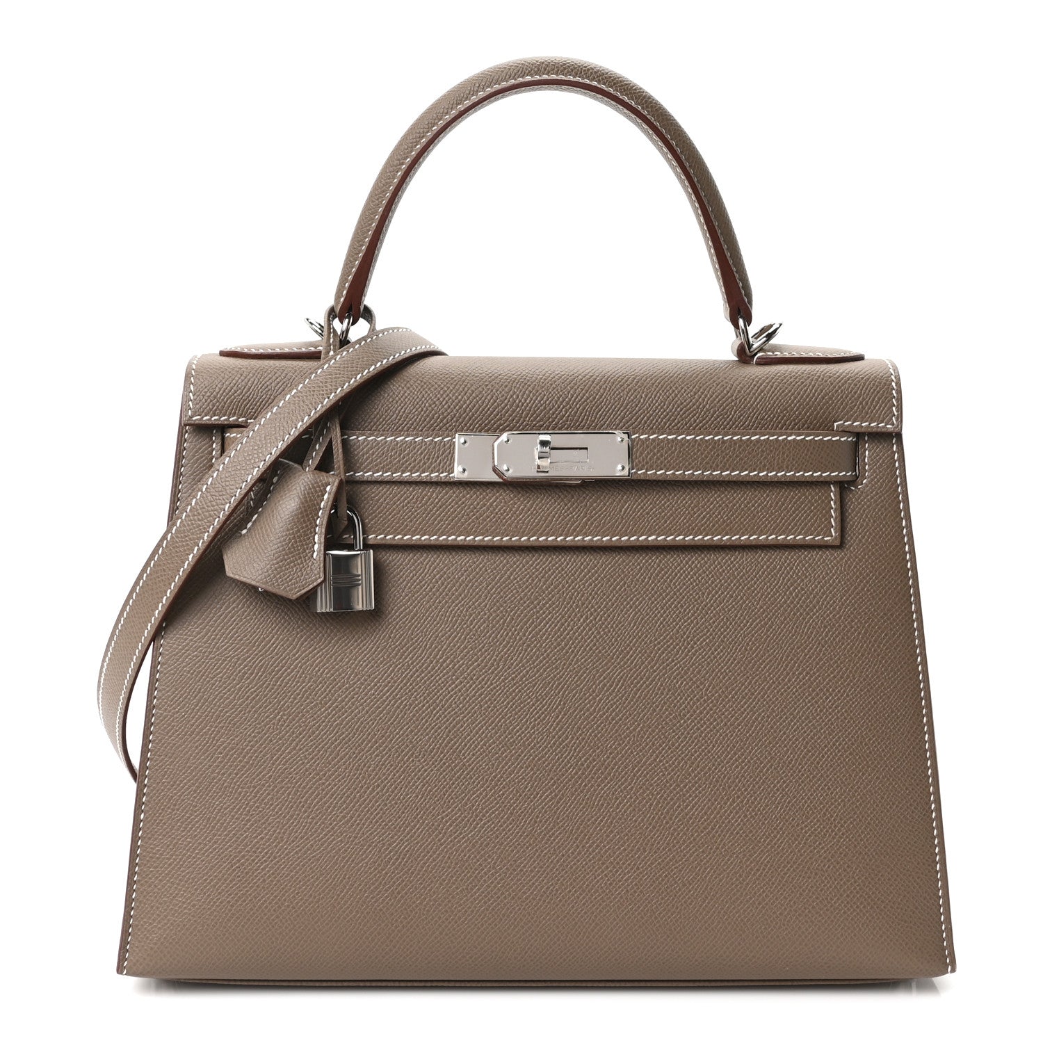 Hermes Epsom Kelly Sellier 28 Etoupe 1 of 11