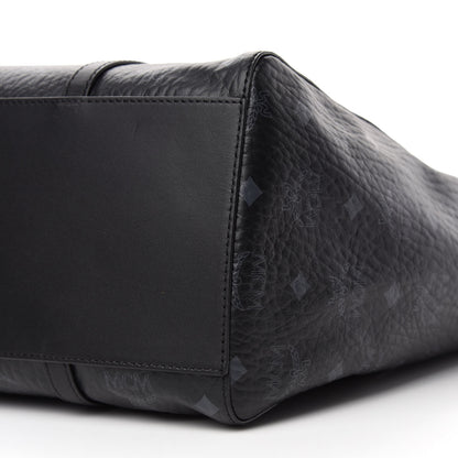 MCM Visetos Toni Shopper Tote Black 7 of 12