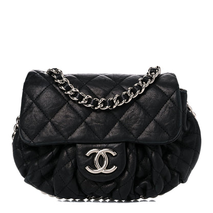 Chanel Washed Lambskin Quilted Medium Chain Around Messenger Black 1 of 14