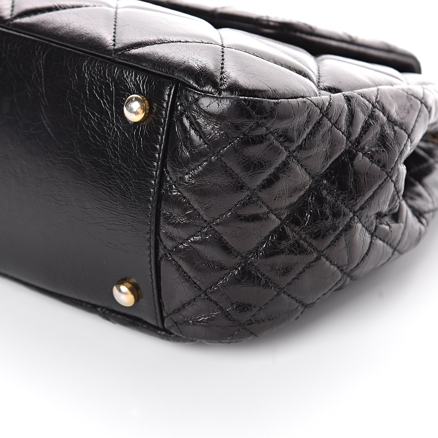 Chanel Aged Glazed Calfskin Quilted Small Daily Walk Flap Black 9 of 9