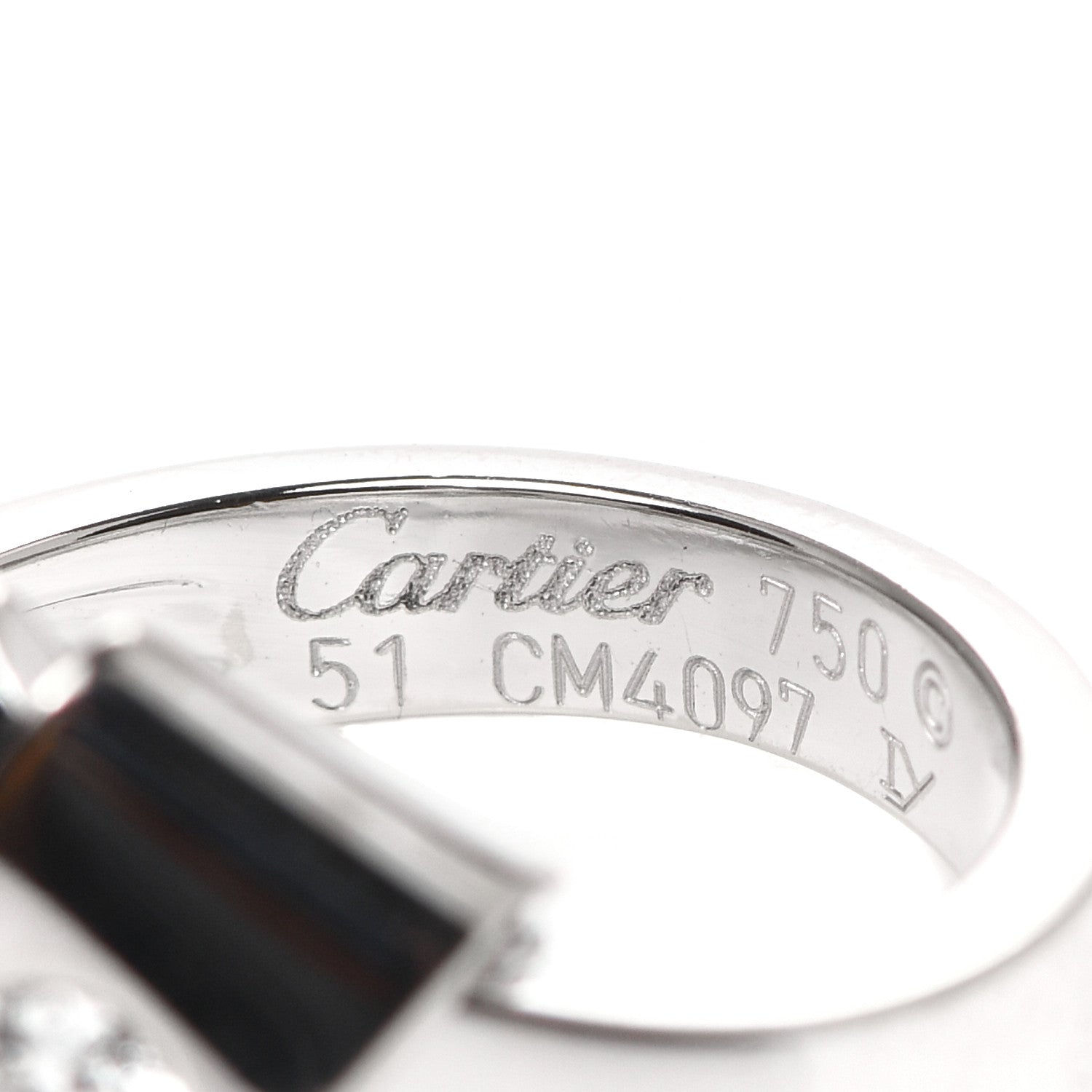 Cartier 18K White Gold Diamond Knot Ring 50 5.5 4 of 6