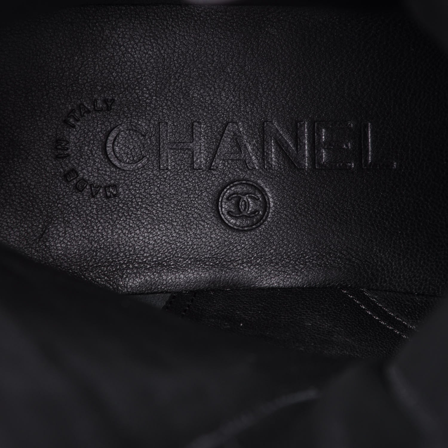 Chanel Calfskin Quilted Lace Up Combat Boots 38 Black 8 of 10