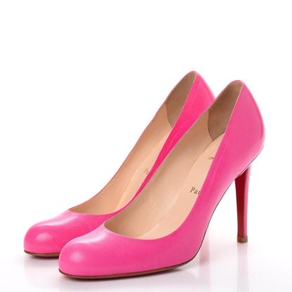 Christian Louboutin Kid Simple 100 Pumps 39 Rose Indien 3 of 13