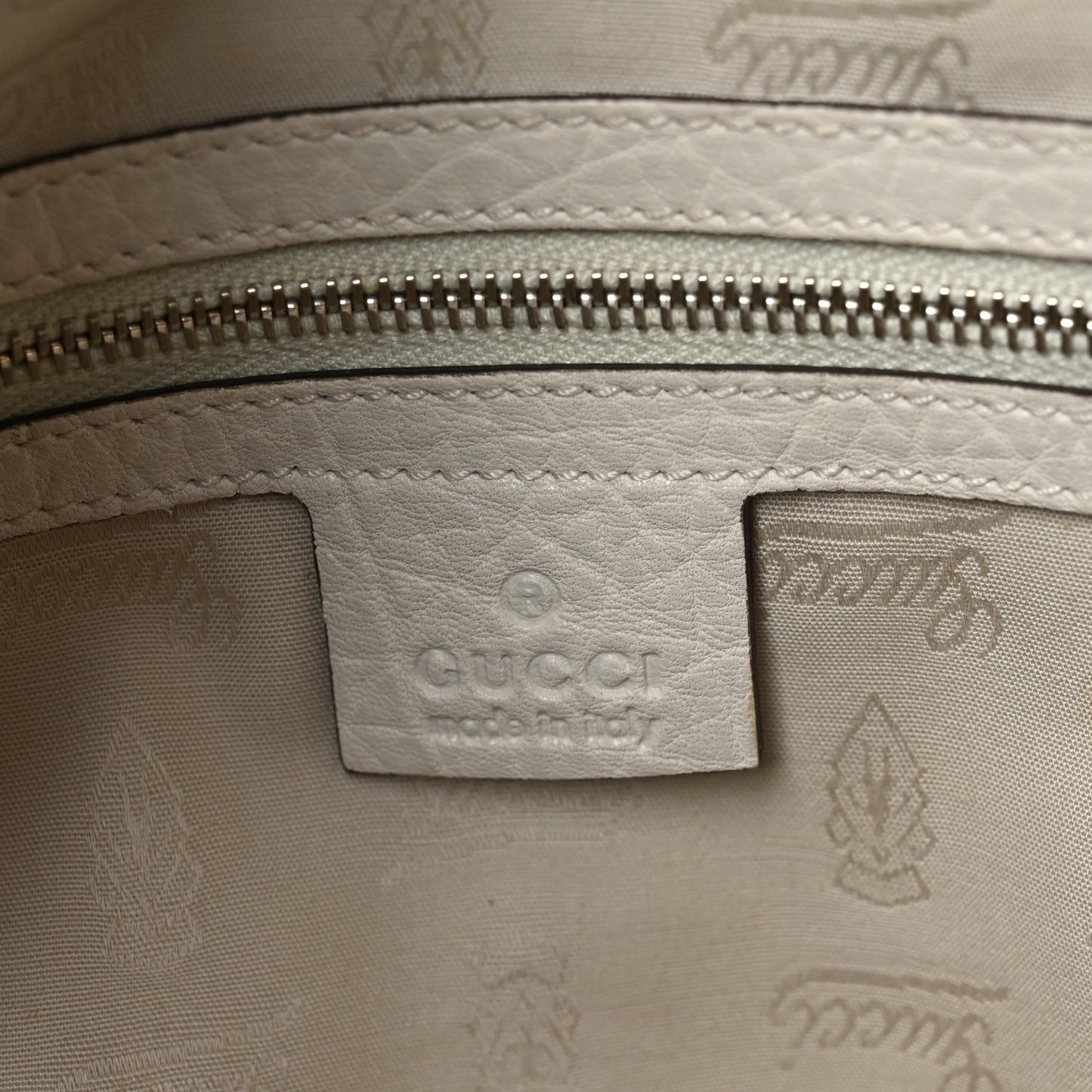 Monogram Medium Bamboo Bar Tote Off White