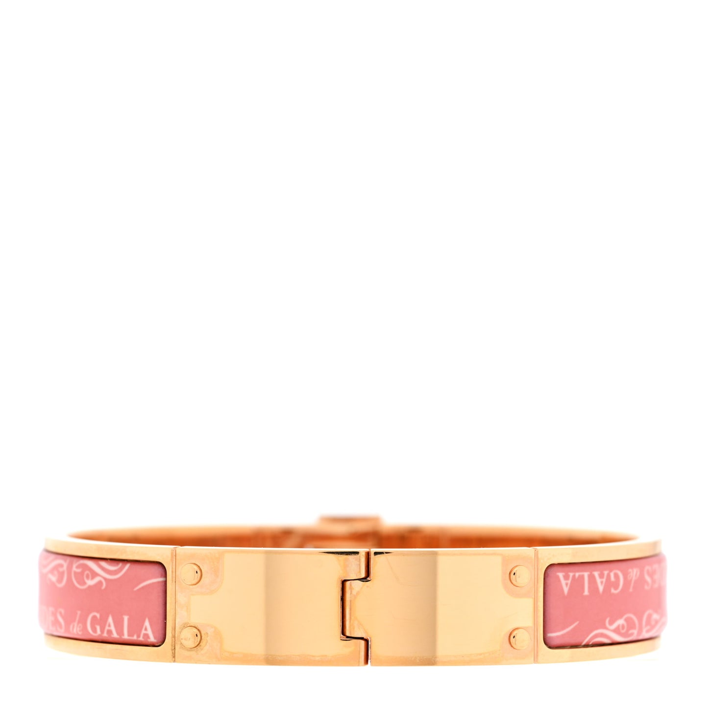 Enamel Printed Narrow Charniere Brides De Gala Hinged Bracelet M Rose Couture
