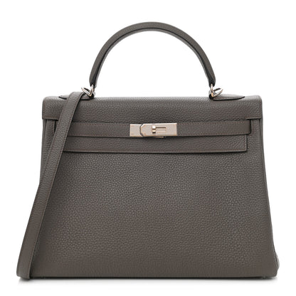 Hermes Togo Kelly Retourne 32 Etain 1 of 13