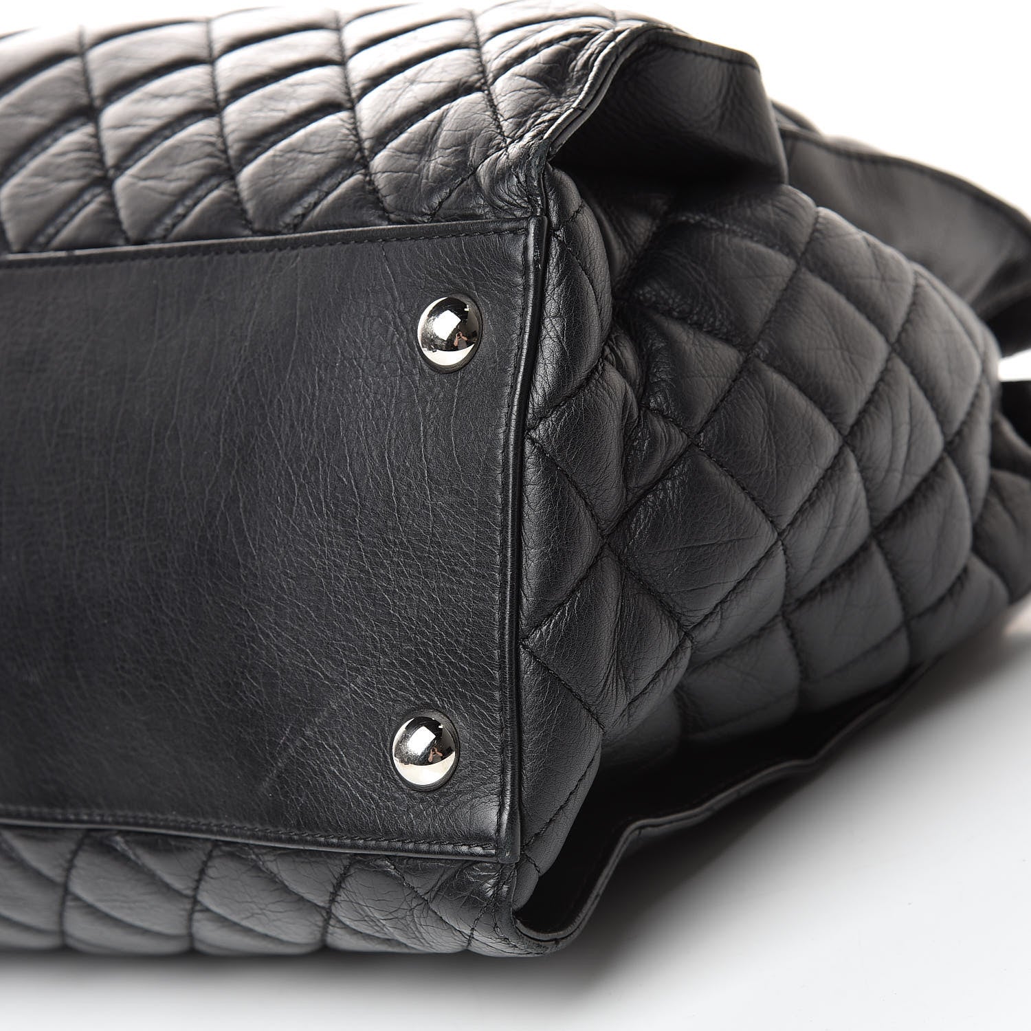 Chanel Calfskin Quilted Large Chic and Soft Shopping Tote Black 10 of 13