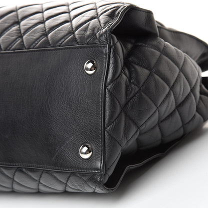 Chanel Calfskin Quilted Large Chic and Soft Shopping Tote Black 10 of 13