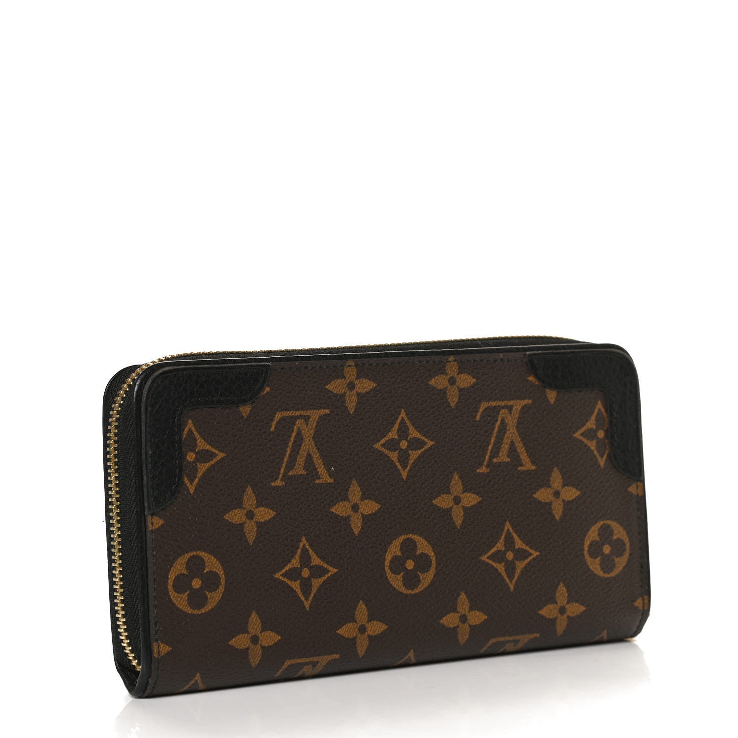 Louis Vuitton Monogram Zippy Retiro Wallet Black 2 of 11