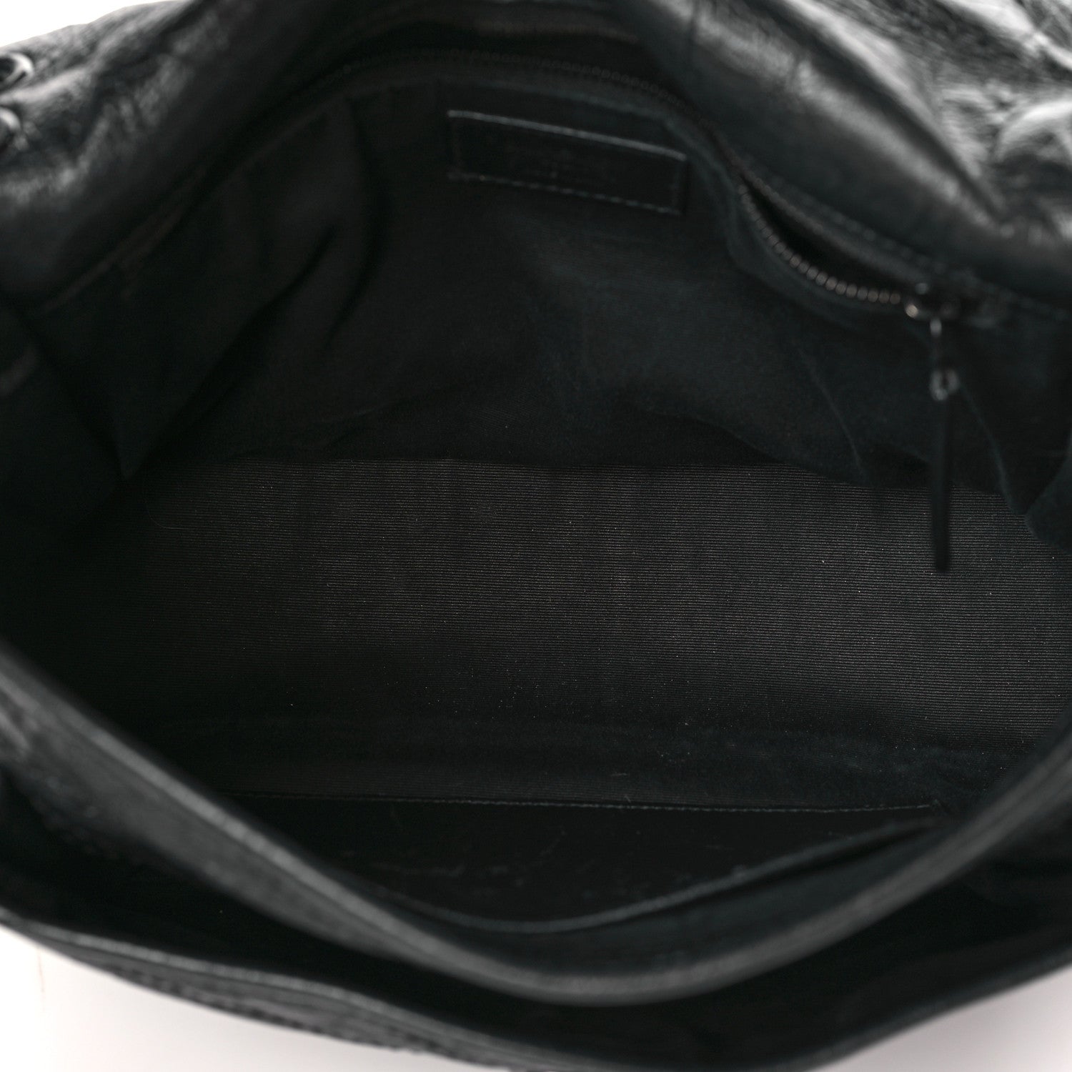 Saint Laurent Crinkled Calfskin Matelasse Monogram Medium Niki Chain Satchel Black 5 of 9
