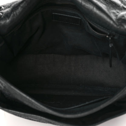 Saint Laurent Crinkled Calfskin Matelasse Monogram Medium Niki Chain Satchel Black 5 of 9