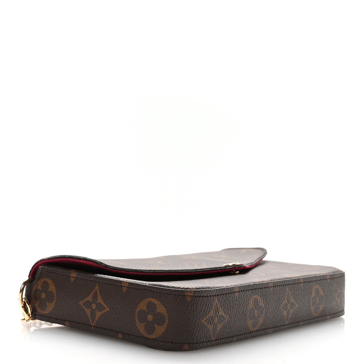 Monogram Pochette Felicie Chain Wallet Fuchsia