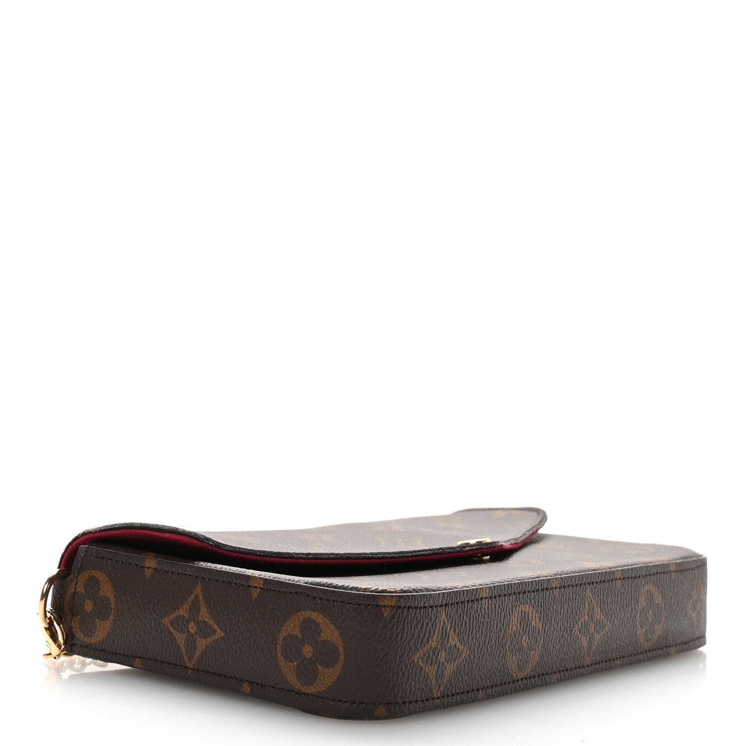 Louis Vuitton Monogram Pochette Felicie Chain Wallet Fuchsia 5 of 11
