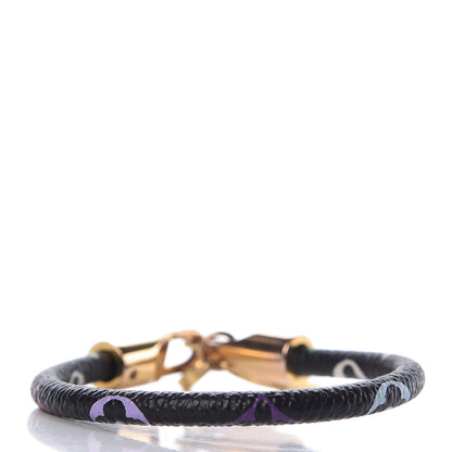 Louis Vuitton Monogram Multicolor Luck It Bracelet 19 Black 3 of 4