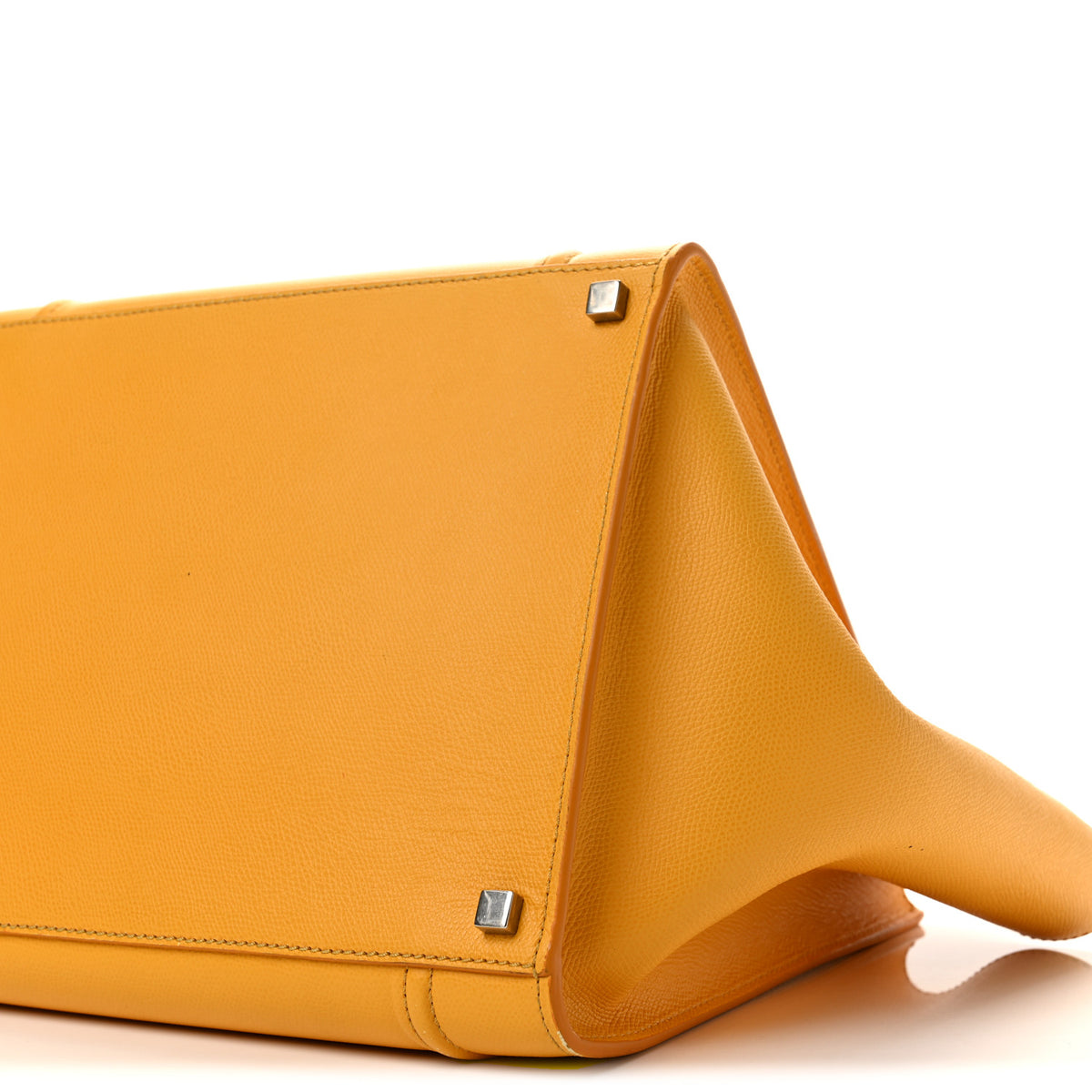 Celine Supple Calfskin Medium Phantom Luggage Yellow 11 of 14
