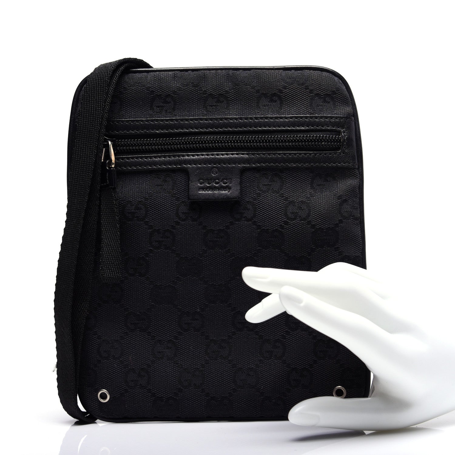 Gucci Monogram Small Messenger Black 2 of 10