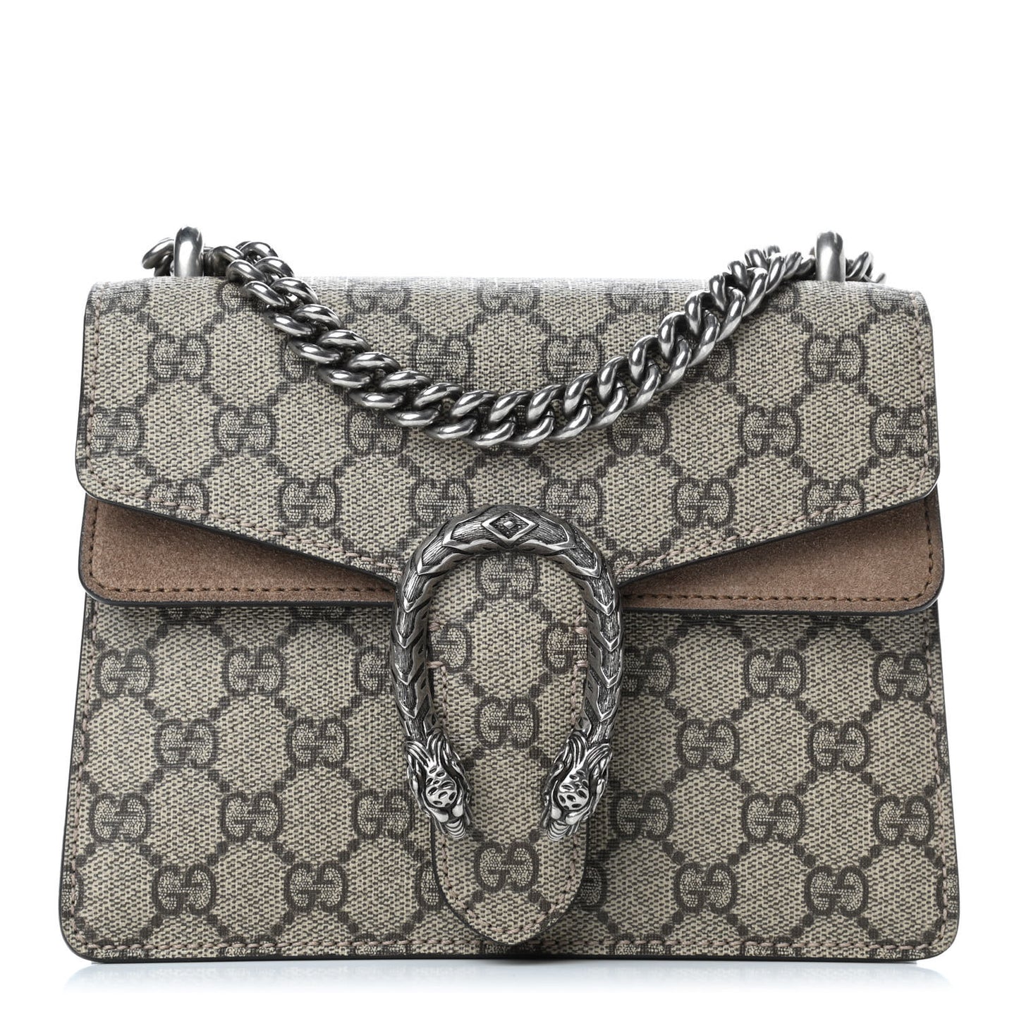 GG Supreme Monogram Mini Dionysus Shoulder Bag Taupe
