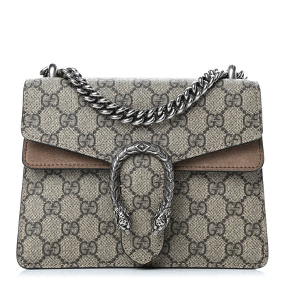 Gucci GG Supreme Monogram Mini Dionysus Shoulder Bag Taupe 1 of 4