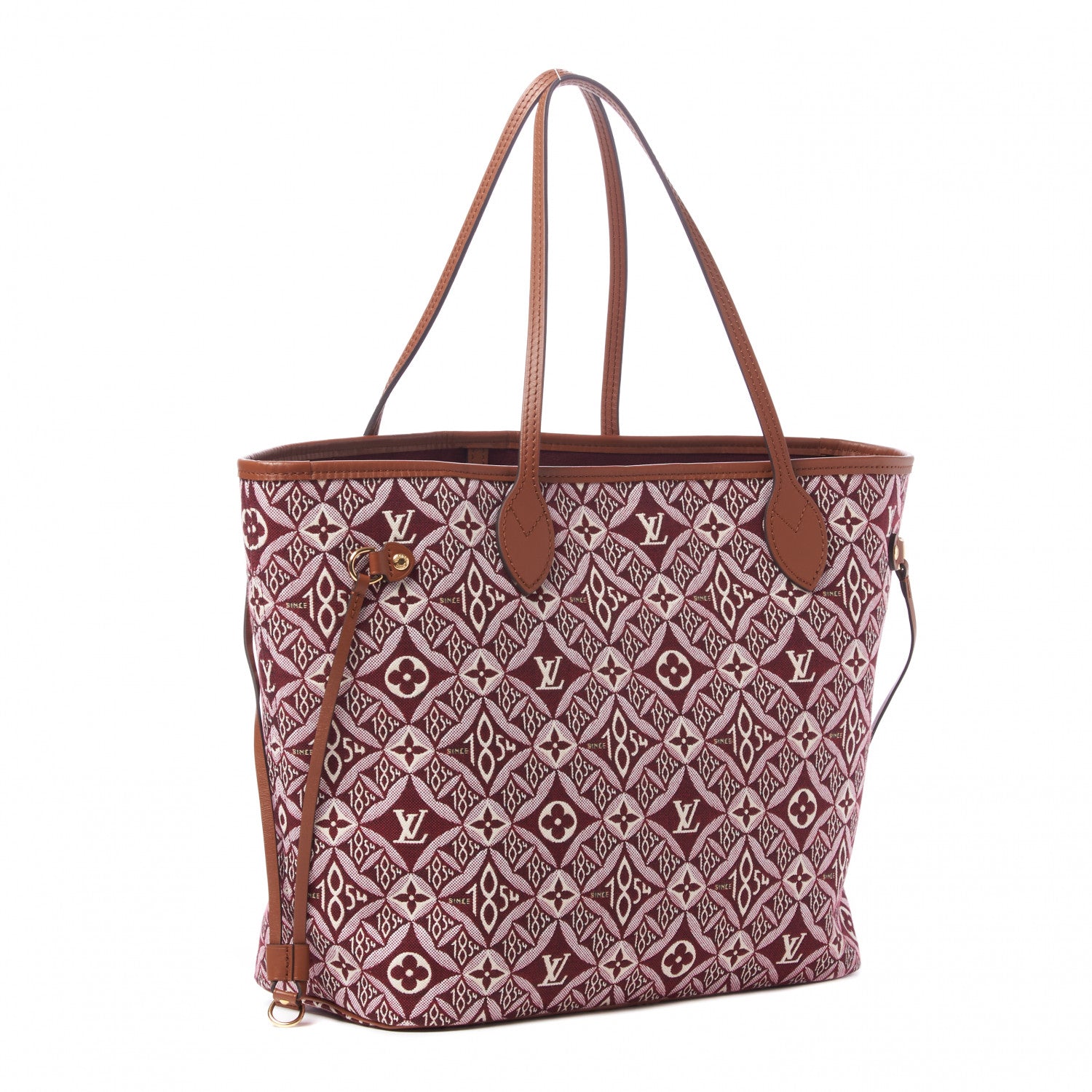 Louis Vuitton Jacquard Since 1854 Neverfull MM Bordeaux 2 of 8