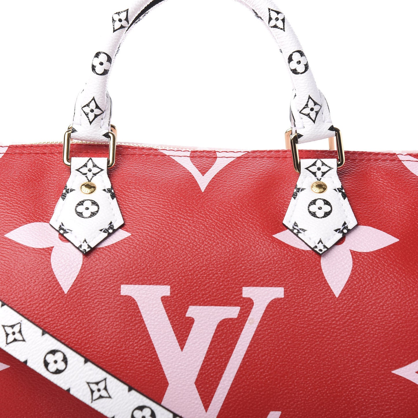 Monogram Giant Speedy Bandouliere 30 Rouge