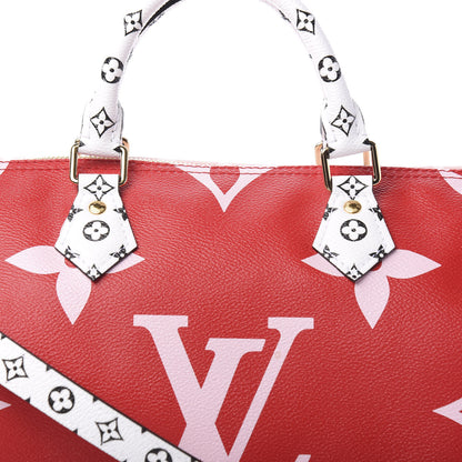 Louis Vuitton Monogram Giant Speedy Bandouliere 30 Rouge 8 of 8