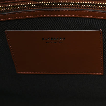 Burberry E-Canvas Check Medium Soft TB Tote Dark Birch Brown 6 of 10