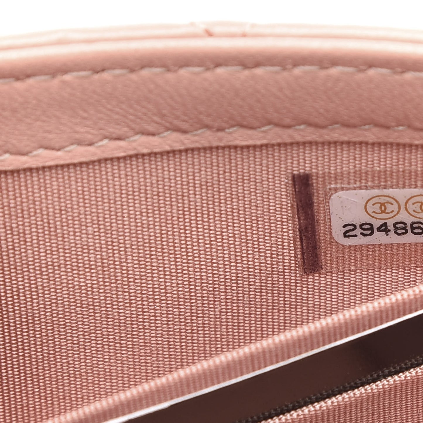 Lambskin Quilted Mini Trendy CC Clutch With Chain Light Pink