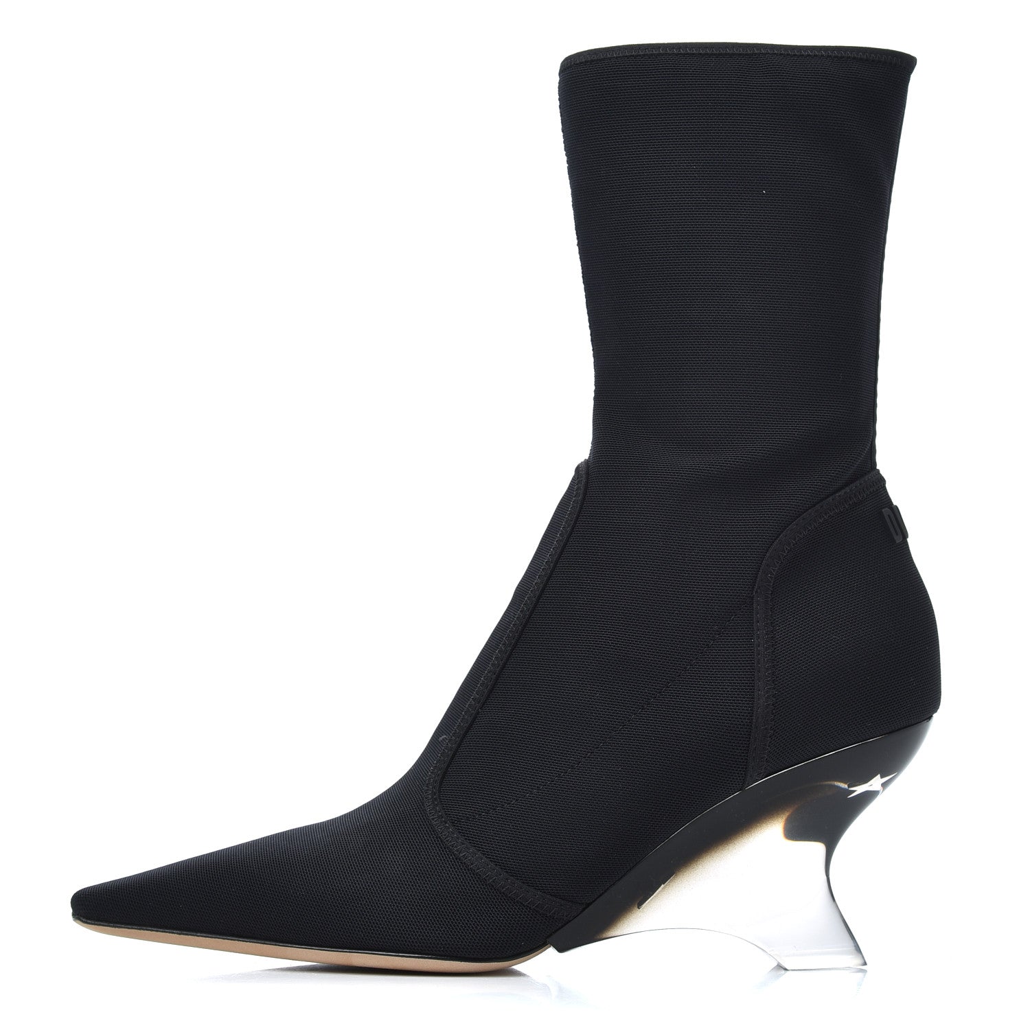 Christian Dior Micro Resille Lucite Etoile Boots 39 Black 1 of 14