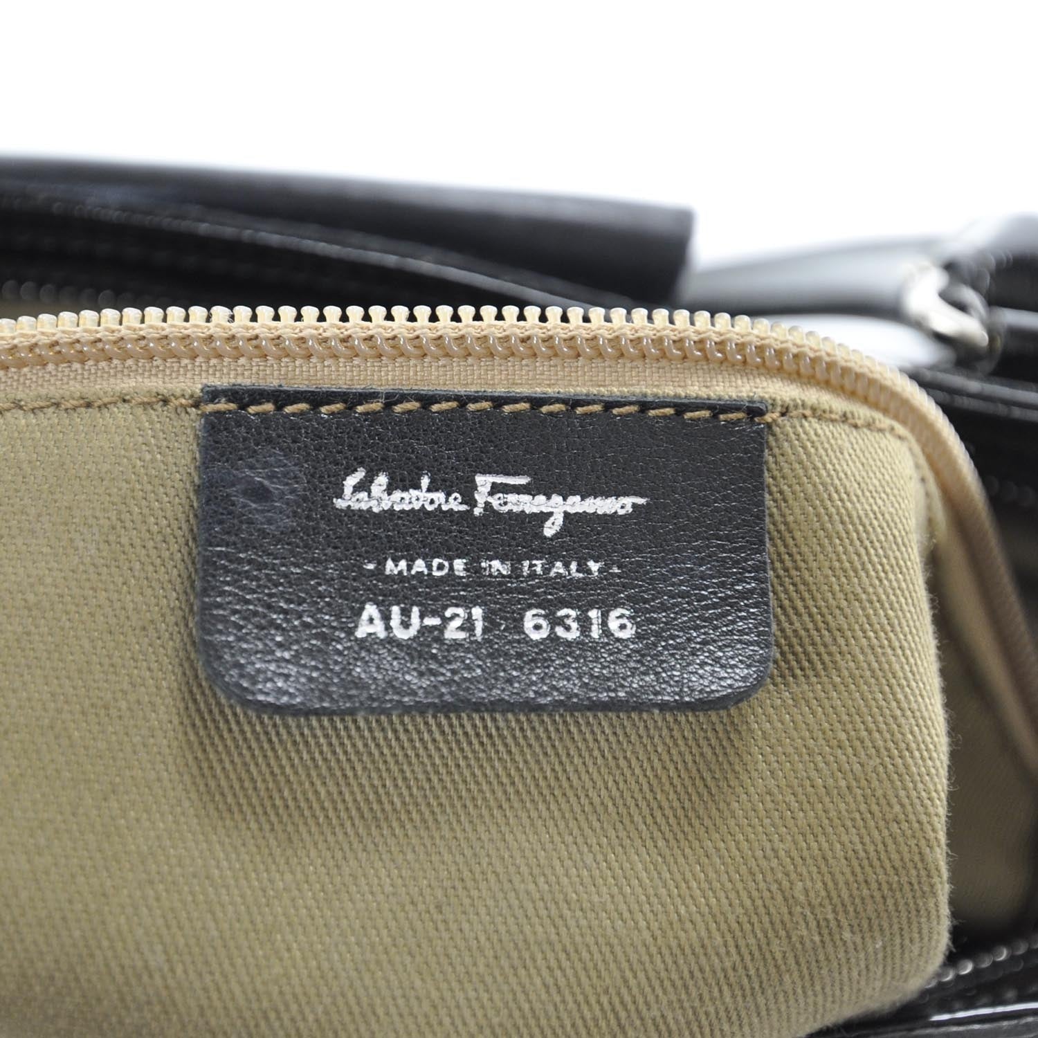 FASHIONPHILE SALVATOREFERRAGAMOPatentLeatherMarisaBlack 7 of 7