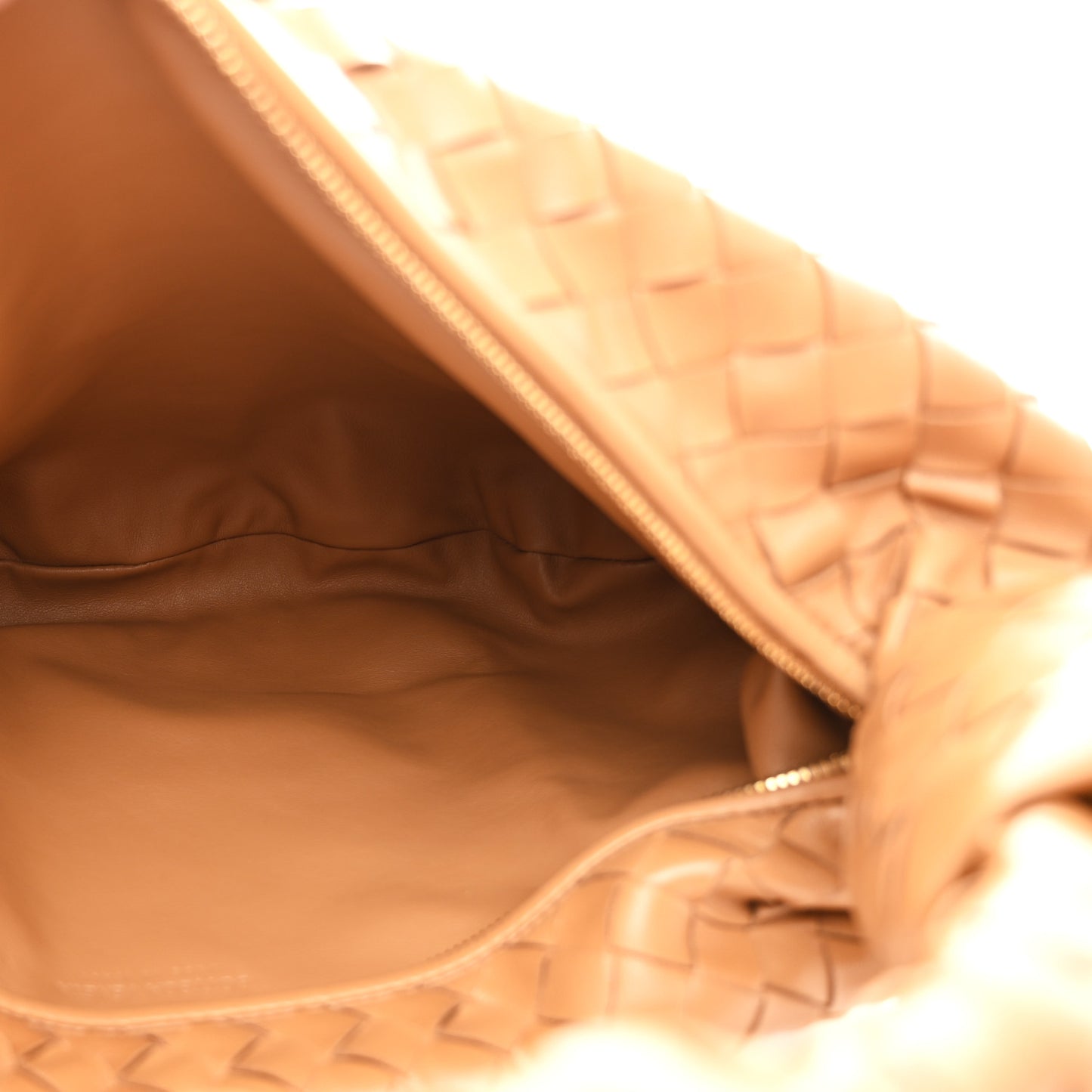 Nappa Intrecciato Small Jodie Caramel