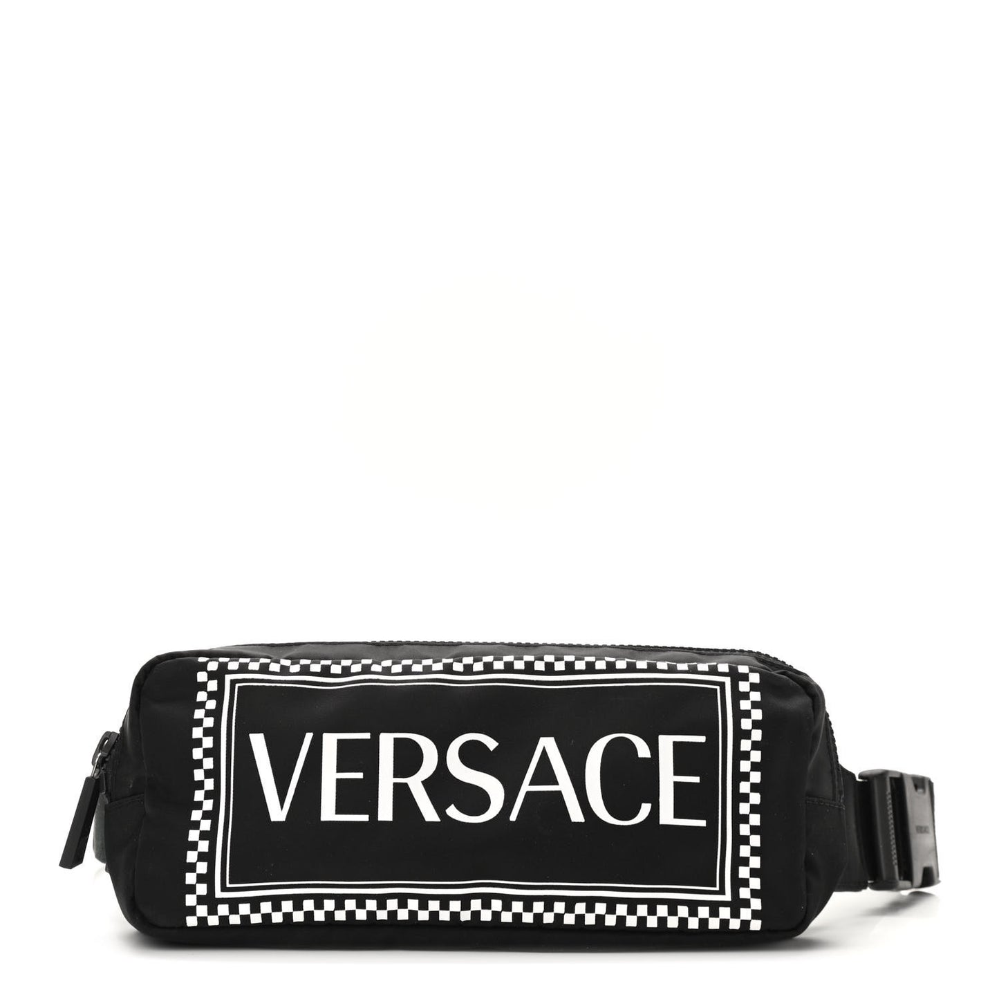 Nylon Logo Two Tone Belt Bag Black