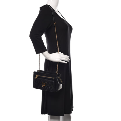 Givenchy Goatskin Diamond Quilted Pocket Crossbody Black 2 of 10