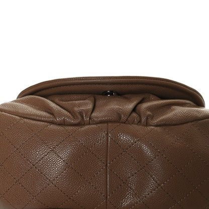 Chanel Caviar Large Half Moon Flap Dark Beige 14 of 14