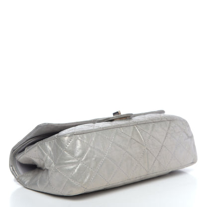 Chanel Metallic Aged Calfskin Quilted 2.55 Reissue 227 Flap Silver 5 of 20