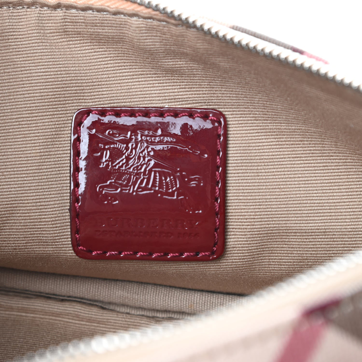 Burberry Nova Check Sling Bag Red 6 of 12