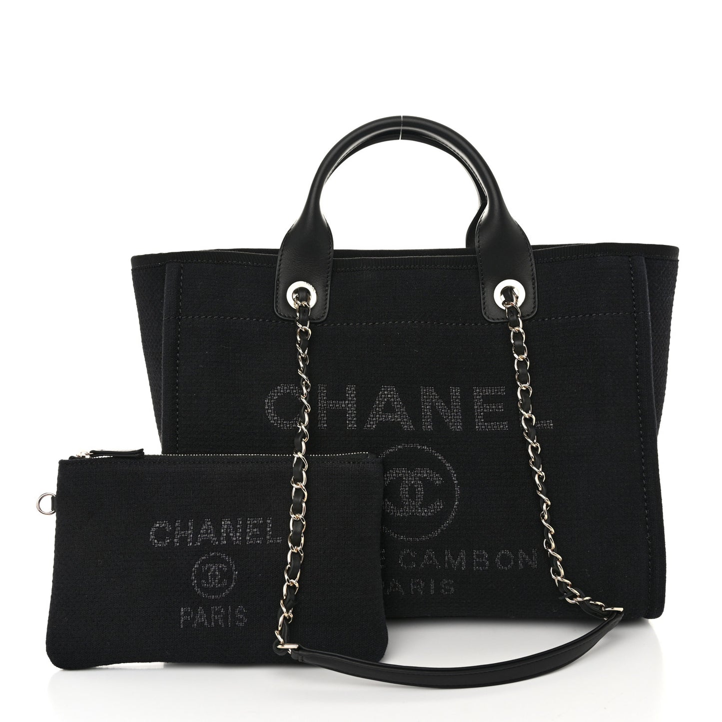 Mixed Fibers Small Deauville Tote Black