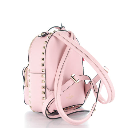Valentino Garavani Calfskin Mini Rockstud Backpack Water Rose 3 of 7