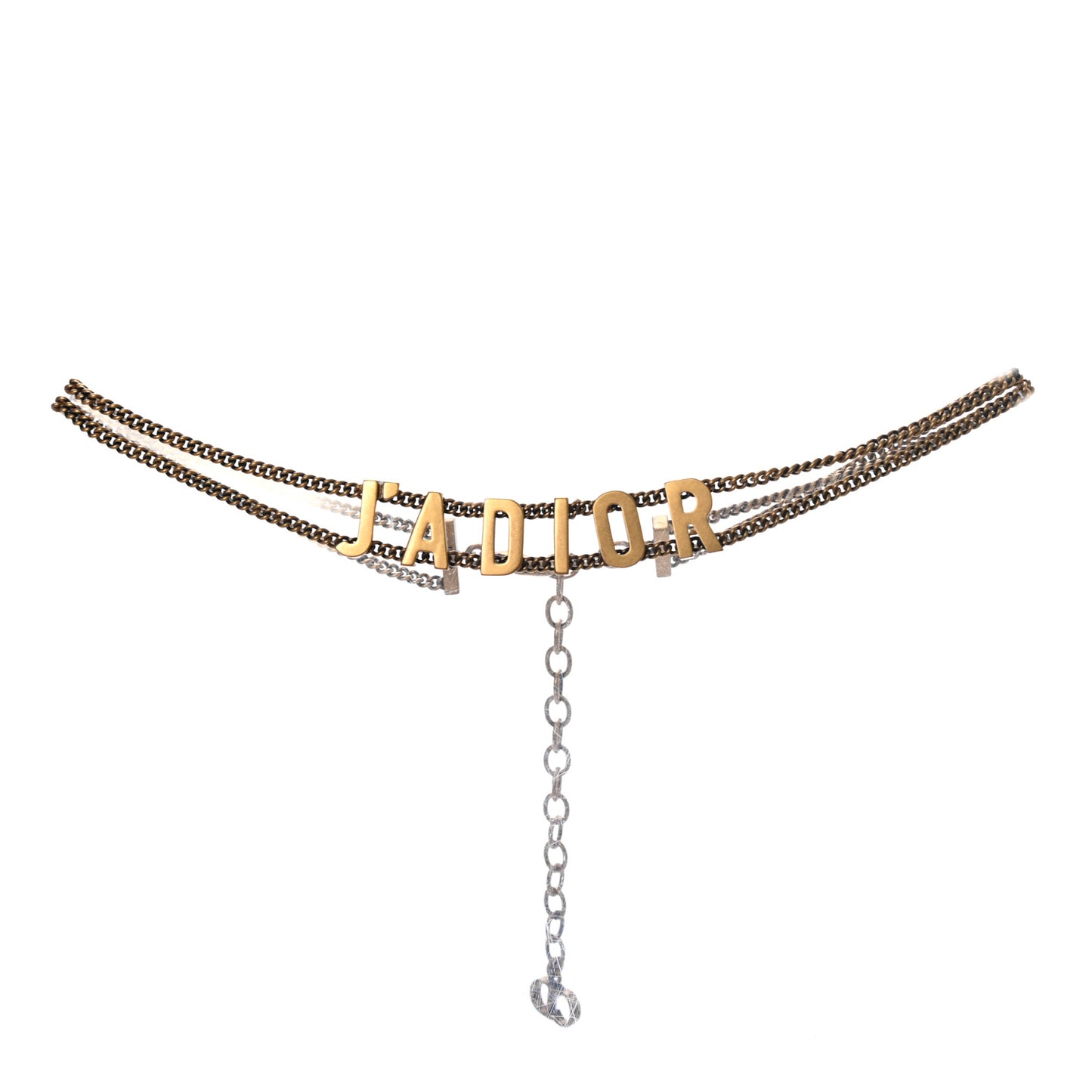 Metal J'Adior Choker Necklace Aged Gold