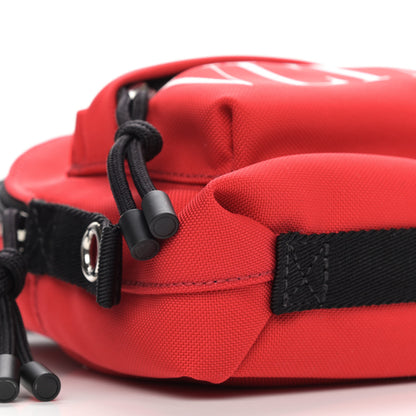 Valentino Garavani Nylon VLTN Print Mini Backpack Red White 8 of 9