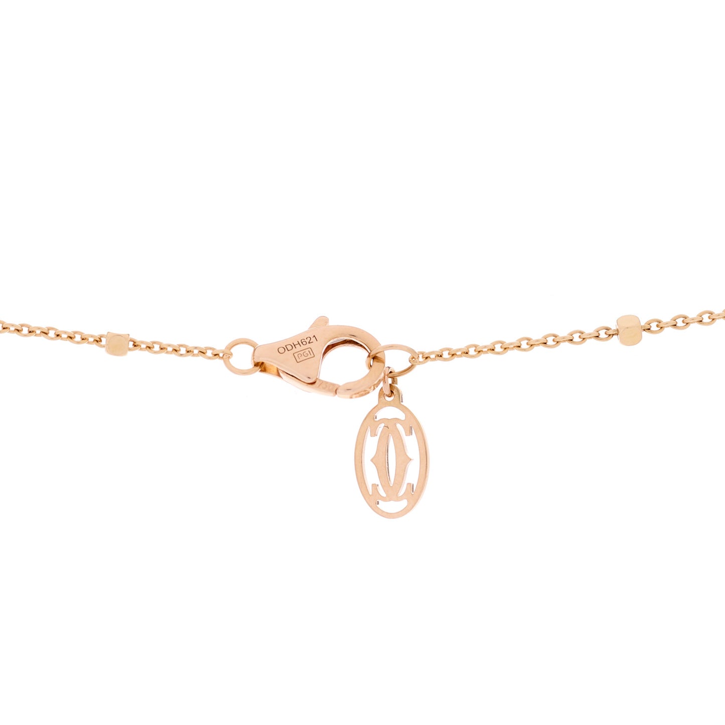 18K Pink Gold Diamond Clash de Cartier Necklace