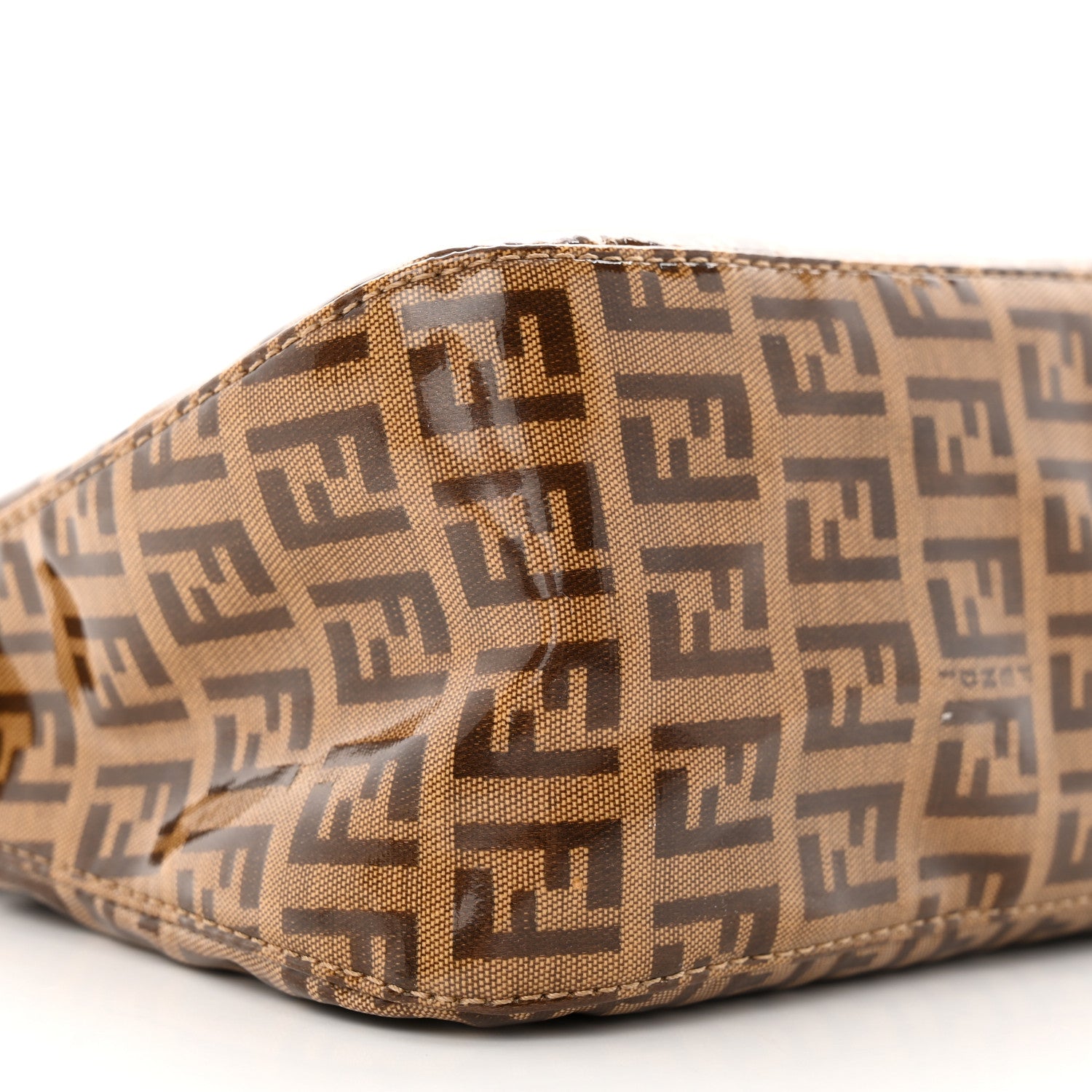 Fendi Vinyl Zucchino Baguette Tobacco 8 of 15