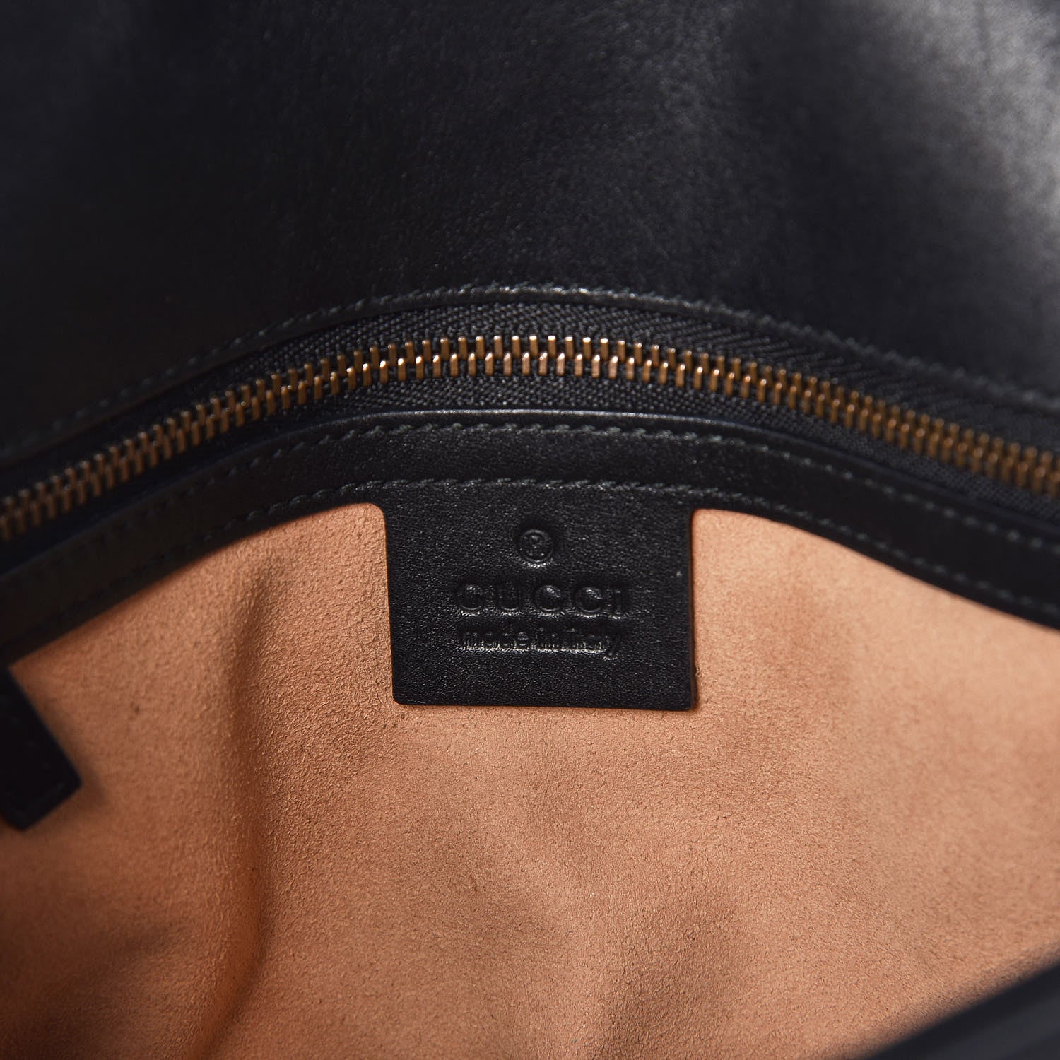 Gucci Calfskin Matelasse Small GG Marmont Shoulder Bag Black 6 of 9