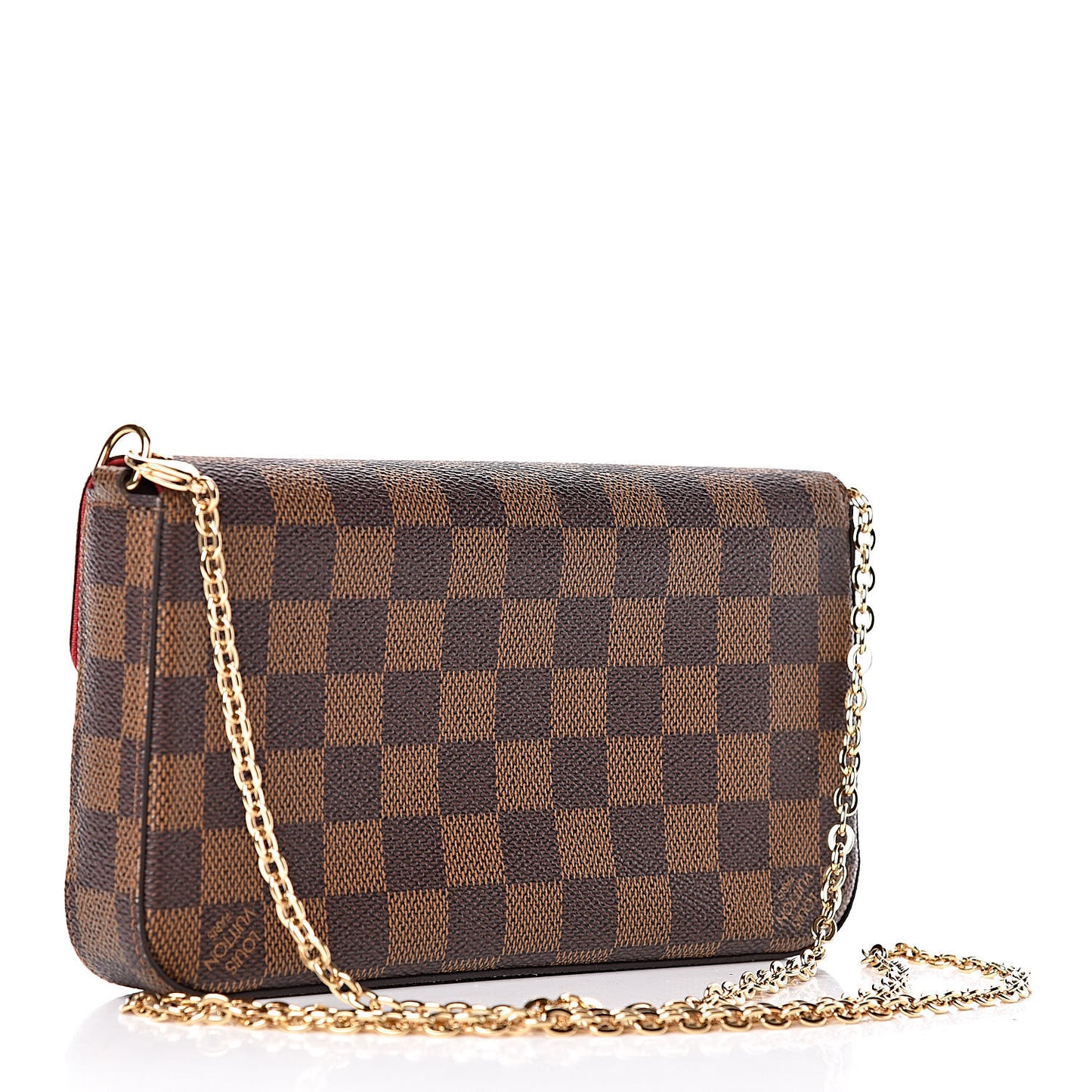 Damier Ebene Pochette Felicie Chain Wallet