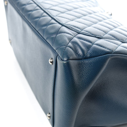 Chanel Caviar Quilted XL Grand Shopping Tote GST Navy Blue 15 of 22