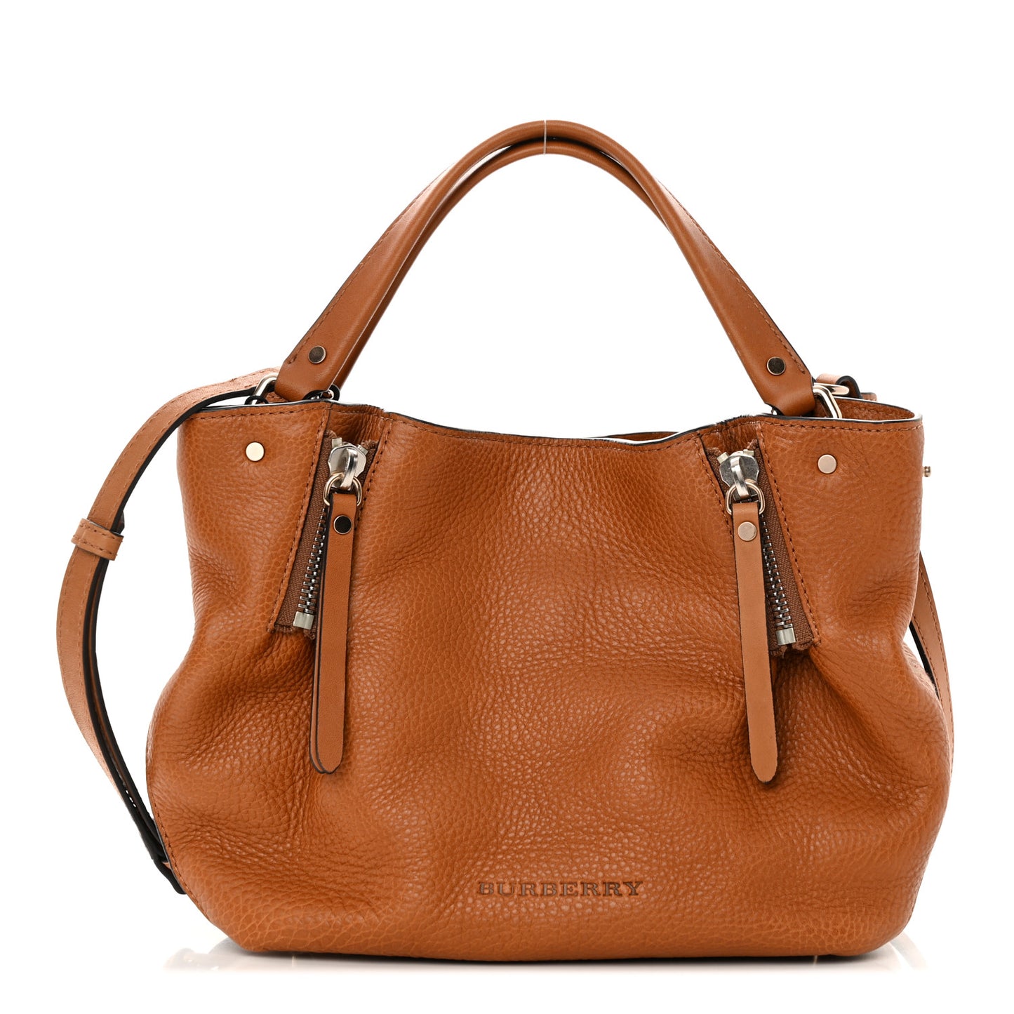 Grainy Calfskin House Check Small Maidstone Saddle Brown