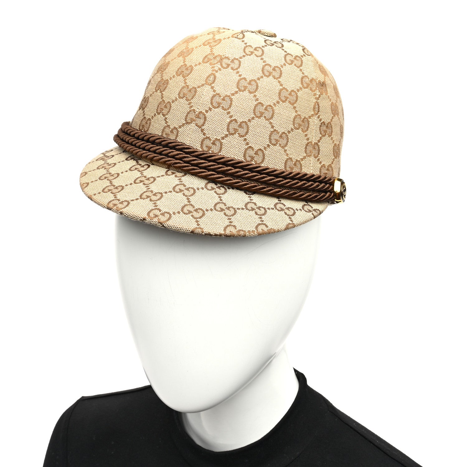 Gucci Monogram Equestrian Hat Beige Brown 2 of 8