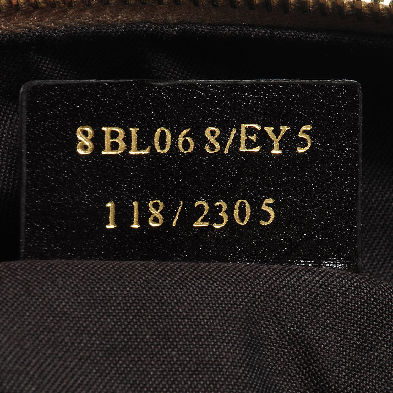 Fendi Zucchino Vitello Small Forever Boston Mogano Panna Laguna 7 of 9