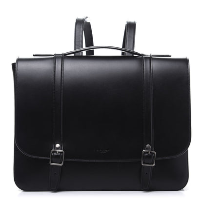 Saint Laurent Smooth Calfskin Schoolbag Backpack Black 1 of 11