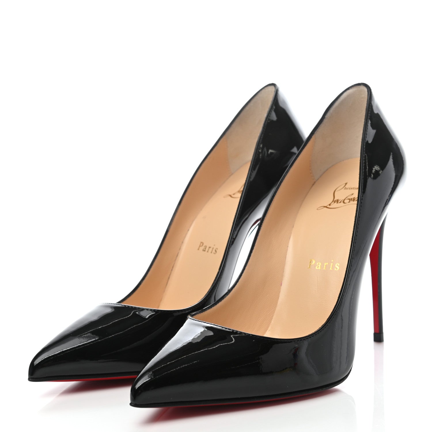 Christian Louboutin Patent Pigalle Follies 100 Pumps 37.5 Black 3 of 7